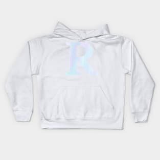The Letter R Cool Colors Design Kids Hoodie